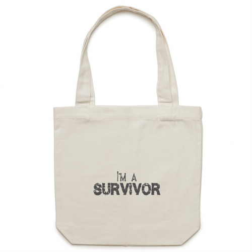 I'm a Survivor - Canvas Tote Bag - Urban Range